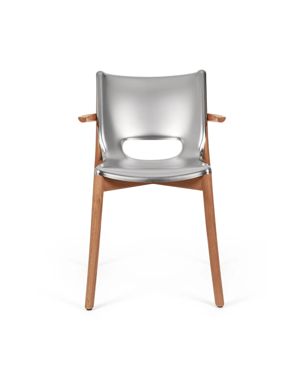 SILLA POELE MONOCASCO C/APOYABRAZOS SILVER MAT